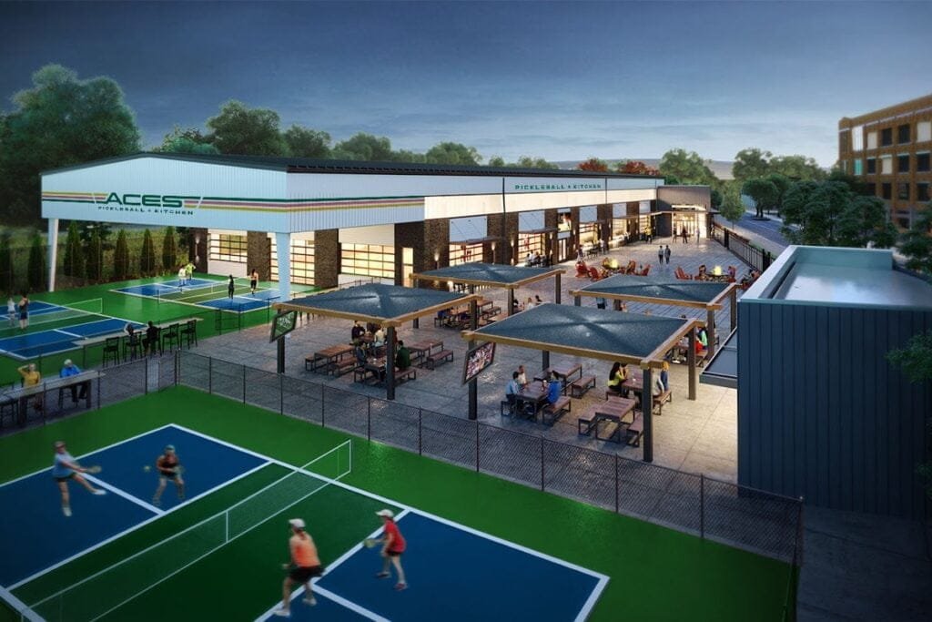 Aces Pickleball and Kitchen Cincinnati Pickleball Courts near me, pickleball Cincinnati, pickleball near me