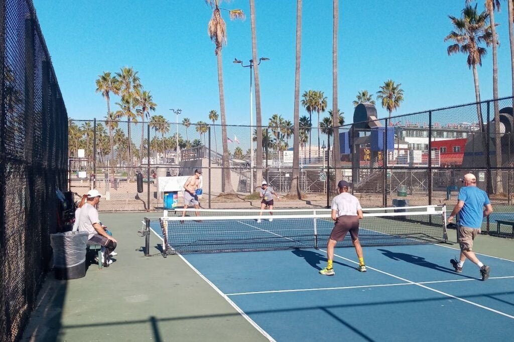 Venice Beach Paddle Tennis Courts Los Angeles Pickleball Courts near me, pickleball Los Angeles, pickleball near me