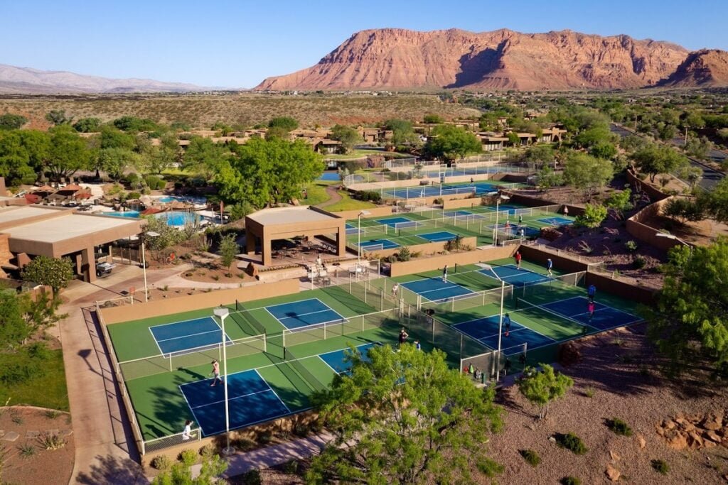 Entrada St George Pickleball Courts near me, pickleball St George, pickleball near me