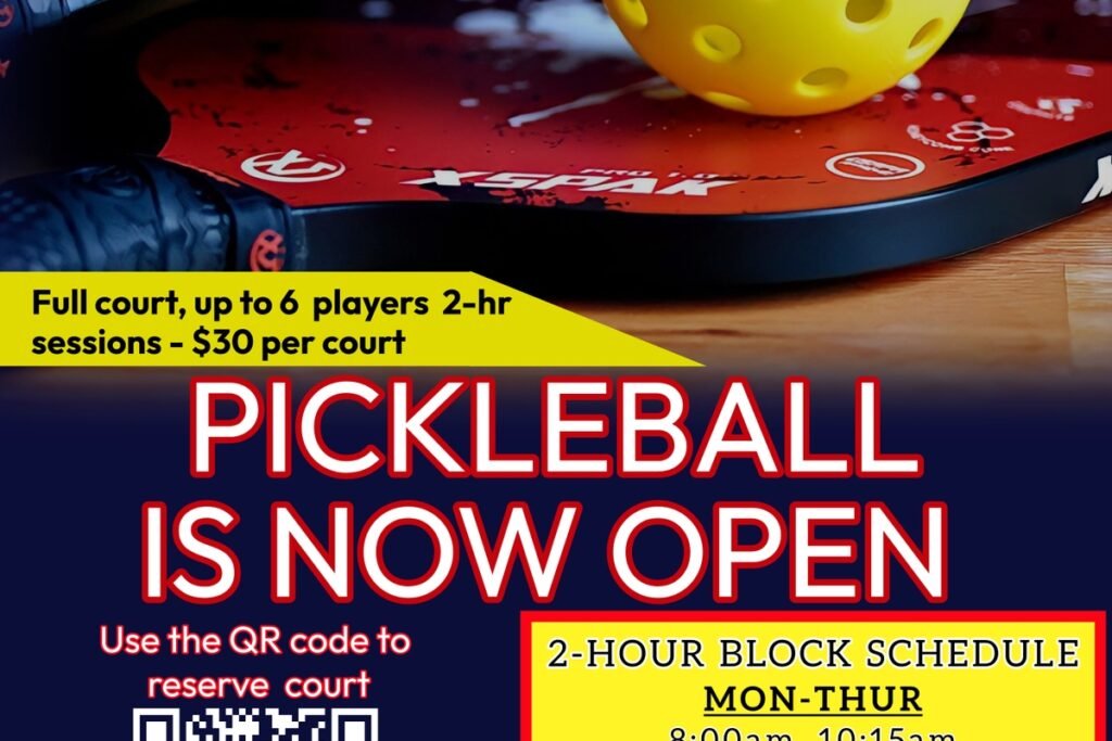 Fly High Cheer and Tumble Camden Pickleball Courts near me, pickleball Camden, pickleball near me