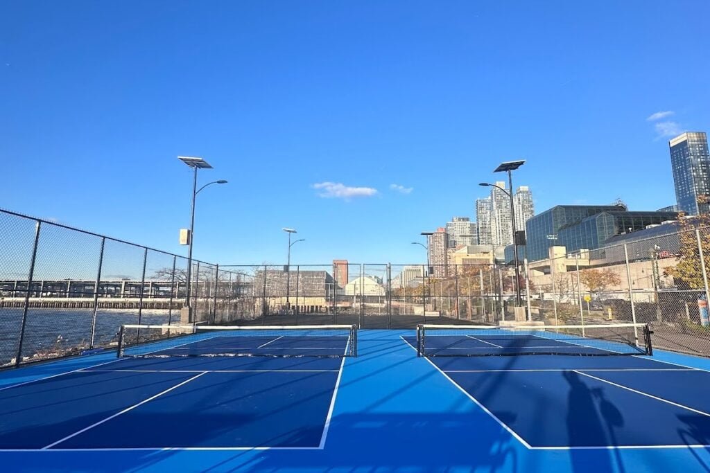 Hudson River Park Interim Pickleball Courts New York Pickleball Courts near me, pickleball New York, pickleball near me