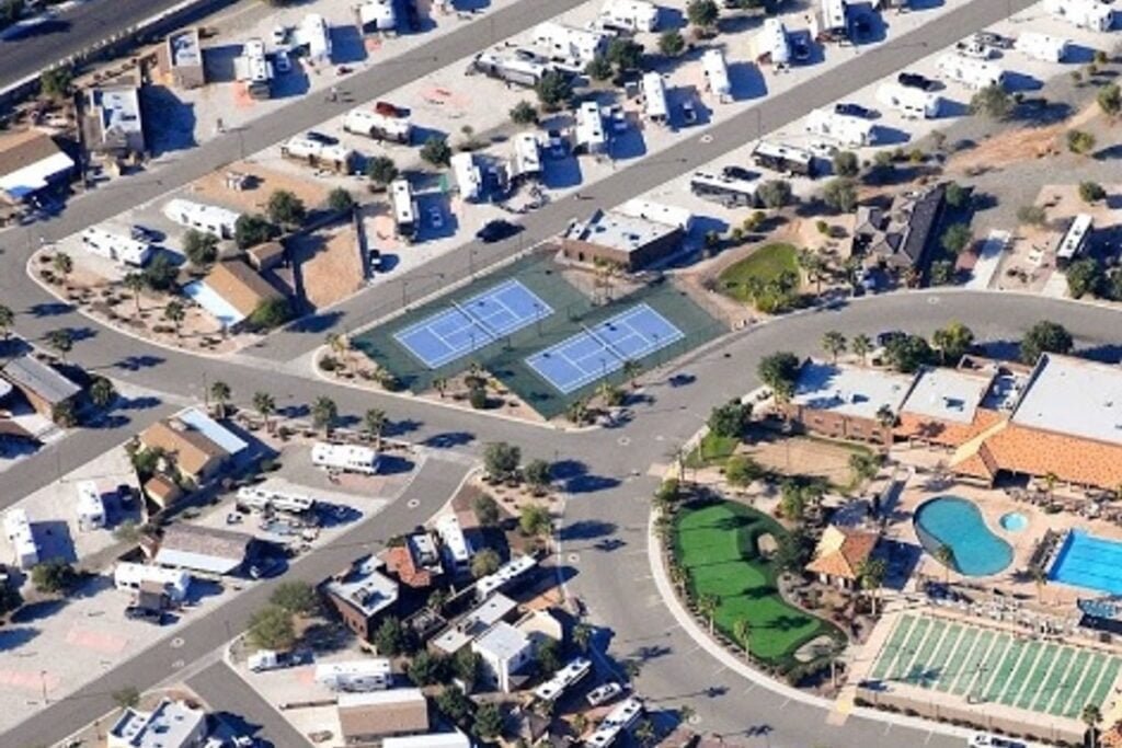 The Palms RV Resort Yuma Pickleball Courts near me, pickleball Yuma, pickleball near me