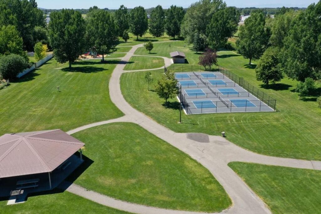 Pickleball Courts at Rexburg Nature Park Rexburg Pickleball Courts near me, pickleball Rexburg, pickleball near me