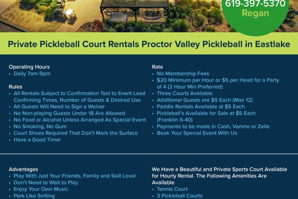 Proctor Valley Pickleball Chula Vista Pickleball Courts near me, pickleball Chula Vista, pickleball near me
