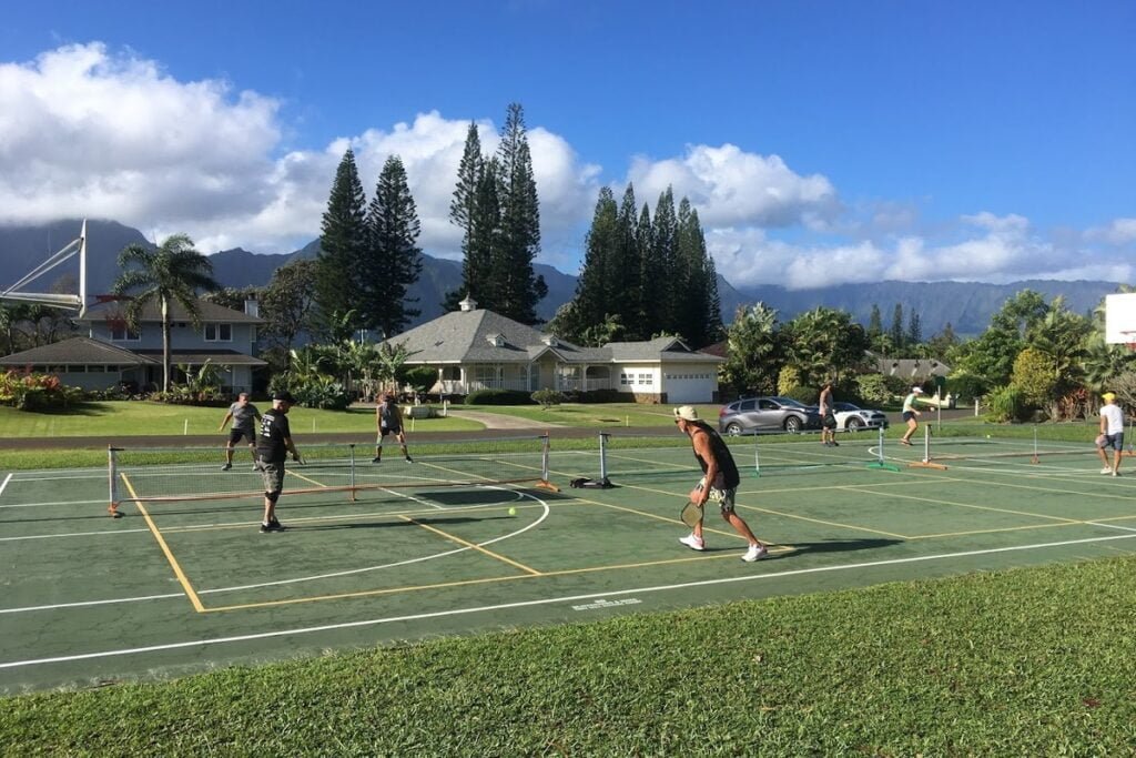 Emmalani Park Princeville Pickleball Courts near me, pickleball Princeville, pickleball near me