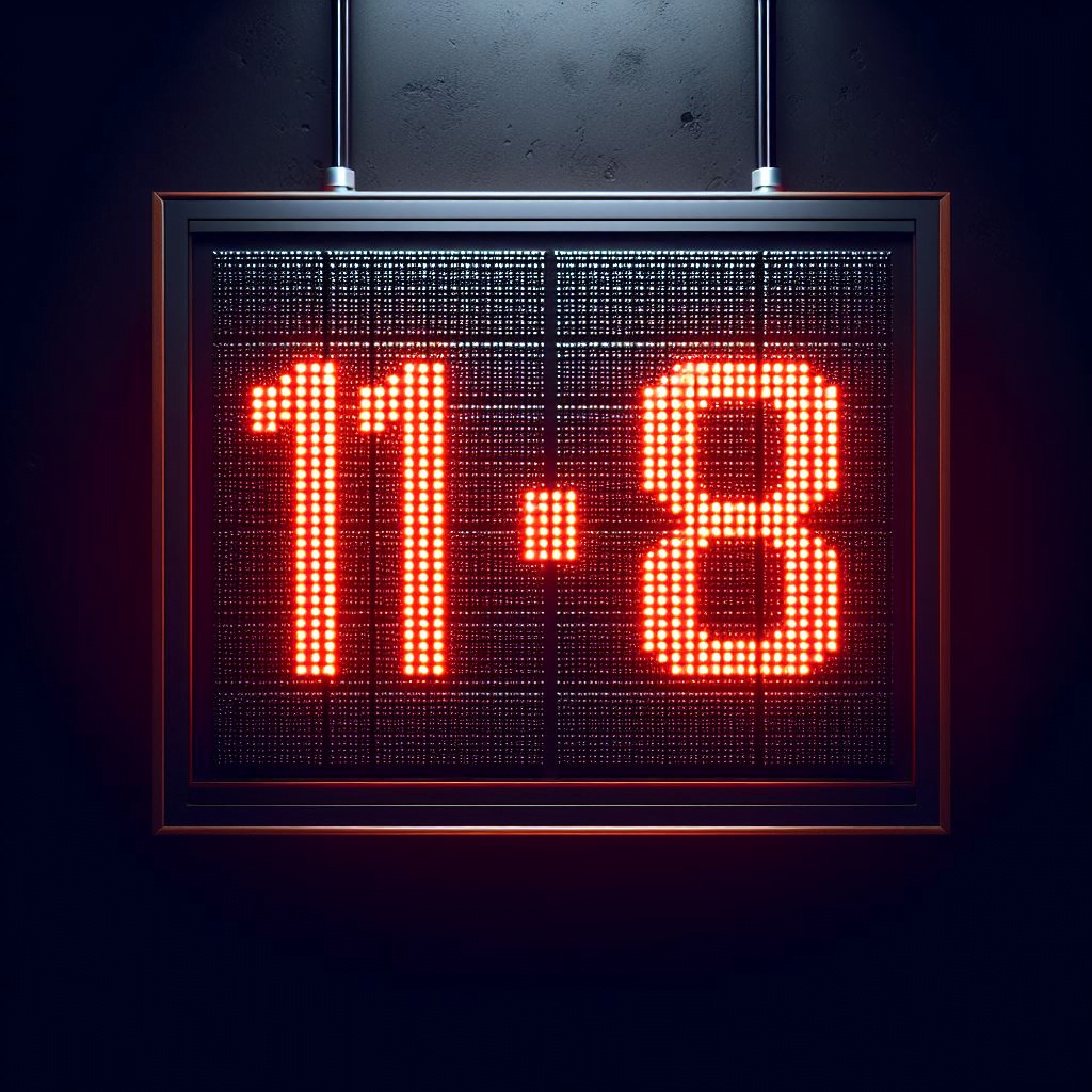 pickleball scoreboard 11 to 8