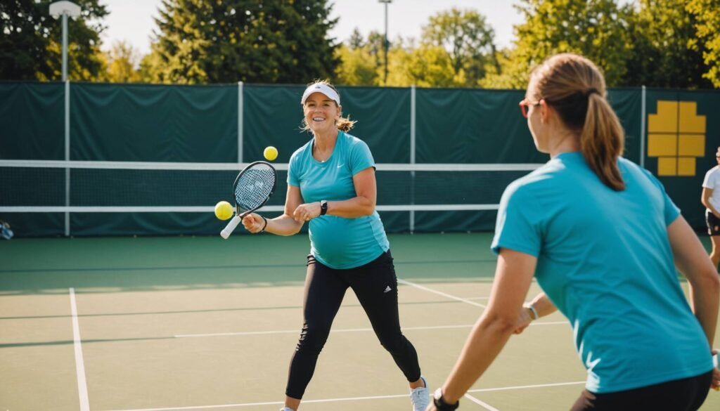 Pregnant Pickleball Pro Wows at Dink Minor League