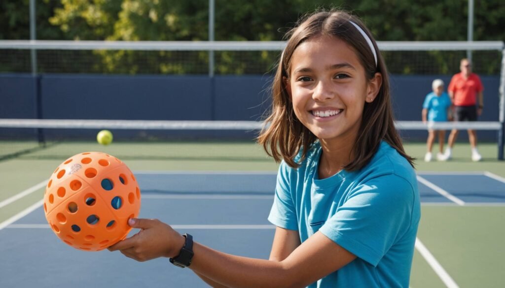 Girl Extracts Tooth with Pickleball Machine